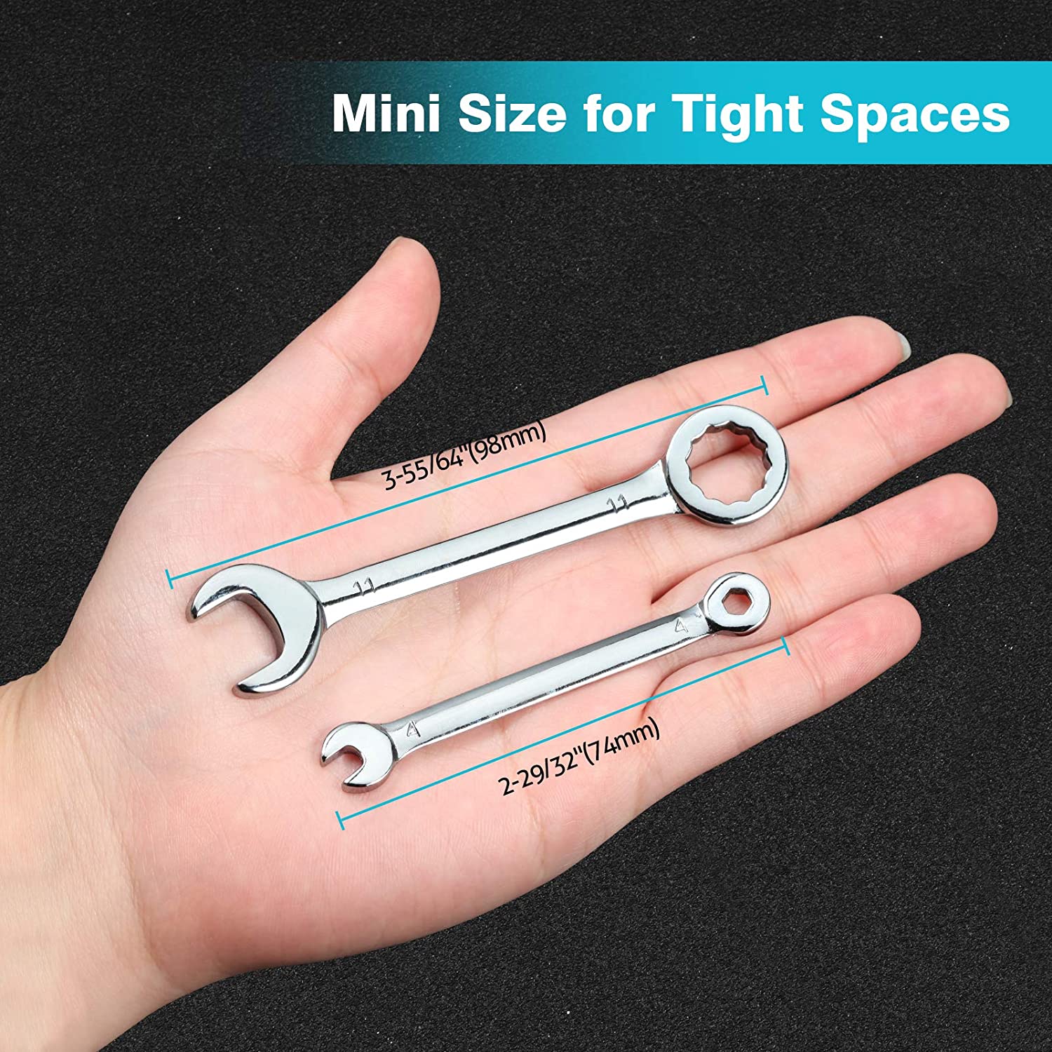 20 Pcs Mini Combination Wrench Set, Mini Ignition Wrench Set
